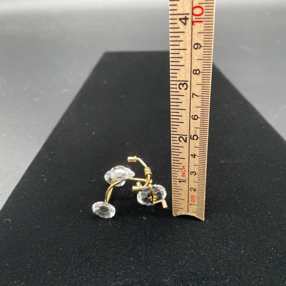 Swarovski Crystal Memories Tricycle Figurine Gold 219198 Retired Signed Moveable - Picture 7 of 7